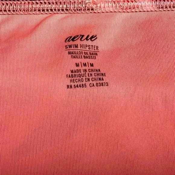 Aerie Women M Tropical Floral Pushup Halter Hipster Bikini Swimsuit Orange Multi - Picture 12 of 12